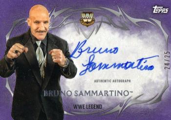 2015 Topps WWE Undisputed - Autographs Purple #UA-BS Bruno Sammartino Front