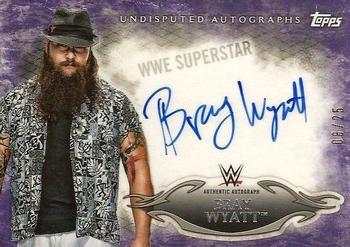 2015 Topps WWE Undisputed - Autographs Purple #UA-BW Bray Wyatt Front