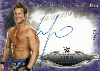 2015 Topps WWE Undisputed - Autographs Purple #UA-CJ Chris Jericho Front