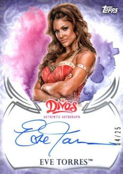 2015 Topps WWE Undisputed - Autographs Purple #UA-EV Eve Torres Front