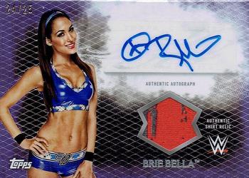 2015 Topps WWE Undisputed - Autographs Relics Purple #UAR-BB Brie Bella Front