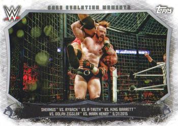 2015 Topps WWE Undisputed - Cage Evolution Moments #CEM-5 Ryback / R-Truth / Sheamus / King Barrett / Dolph Ziggler / Mark Henry Front
