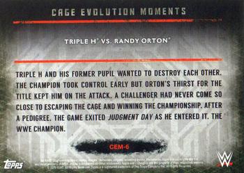 2015 Topps WWE Undisputed - Cage Evolution Moments #CEM-6 Triple H / Randy Orton Back