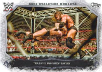 2015 Topps WWE Undisputed - Cage Evolution Moments #CEM-6 Triple H / Randy Orton Front