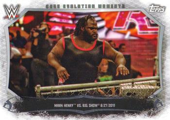 2015 Topps WWE Undisputed - Cage Evolution Moments #CEM-10 Mark Henry / Big Show Front