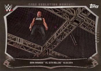 2015 Topps WWE Undisputed - Cage Evolution Moments Black #CEM-18 Seth Rollins / Dean Ambrose Front