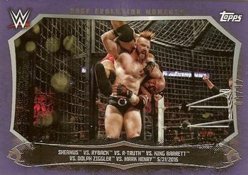 2015 Topps WWE Undisputed - Cage Evolution Moments Purple #CEM-5 Ryback / R-Truth / Sheamus / King Barrett / Dolph Ziggler Front