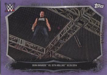 2015 Topps WWE Undisputed - Cage Evolution Moments Purple #CEM-18 Seth Rollins / Dean Ambrose Front