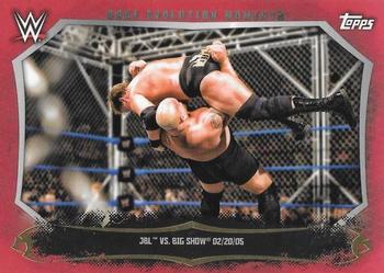2015 Topps WWE Undisputed - Cage Evolution Moments Red #CEM-7 JBL / Big Show Front