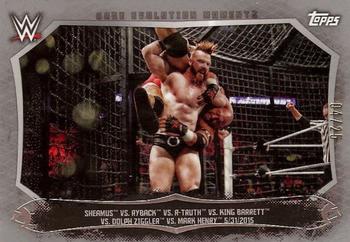 2015 Topps WWE Undisputed - Cage Evolution Moments Silver #CEM-5 Ryback / R-Truth / Sheamus / King Barrett / Dolph Ziggler Front