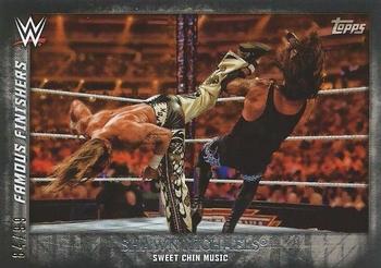 2015 Topps WWE Undisputed - Famous Finishers Black #FF-1 Shawn Michaels Front