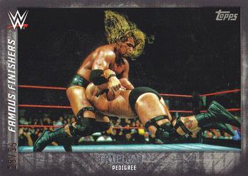 2015 Topps WWE Undisputed - Famous Finishers Black #FF-2 Triple H Front