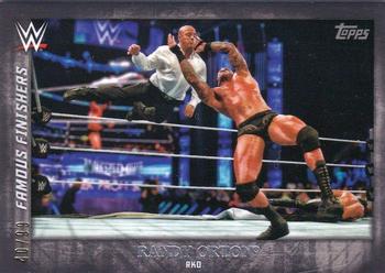 2015 Topps WWE Undisputed - Famous Finishers Black #FF-7 Randy Orton Front