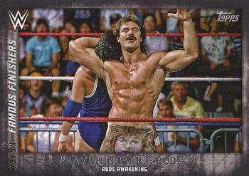 2015 Topps WWE Undisputed - Famous Finishers Black #FF-8 Rick Rude Front