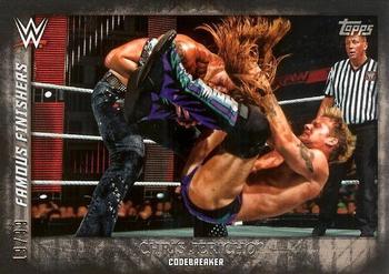 2015 Topps WWE Undisputed - Famous Finishers Black #FF-9 Chris Jericho Front