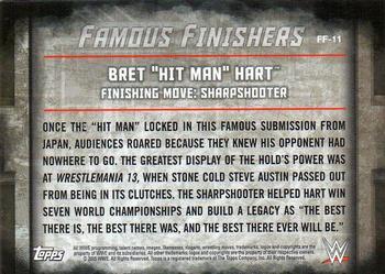 2015 Topps WWE Undisputed - Famous Finishers Gold #FF-11 Bret Hart Back