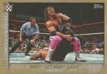 2015 Topps WWE Undisputed - Famous Finishers Gold #FF-11 Bret Hart Front