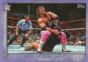 2015 Topps WWE Undisputed - Famous Finishers Purple #FF-11 Bret Hart Front