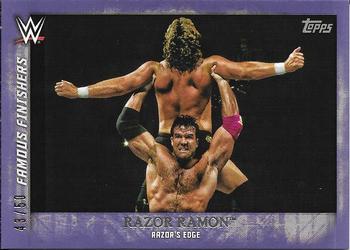 2015 Topps WWE Undisputed - Famous Finishers Purple #FF-21 Razor Ramon Front