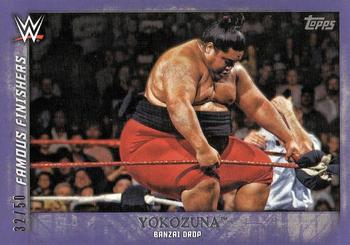 2015 Topps WWE Undisputed - Famous Finishers Purple #FF-22 Yokozuna Front