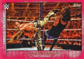 2015 Topps WWE Undisputed - Famous Finishers Red #FF-1 Shawn Michaels Front