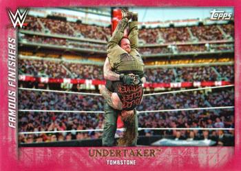 2015 Topps WWE Undisputed - Famous Finishers Red #FF-5 Undertaker Front
