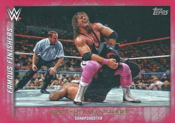 2015 Topps WWE Undisputed - Famous Finishers Red #FF-11 Bret Hart Front