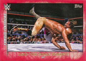 2015 Topps WWE Undisputed - Famous Finishers Red #FF-26 Jake Roberts Front