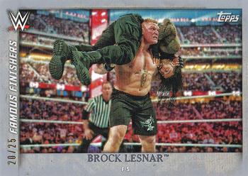 2015 Topps WWE Undisputed - Famous Finishers Silver #FF-16 Brock Lesnar Front