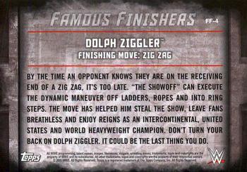 2015 Topps WWE Undisputed - Famous Finishers Silver #FF-4 Dolph Ziggler Back
