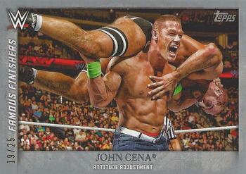 2015 Topps WWE Undisputed - Famous Finishers Silver #FF-12 John Cena Front