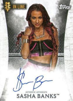 2015 Topps WWE Undisputed - NXT In Line Autographs #NA-SB Sasha Banks Front