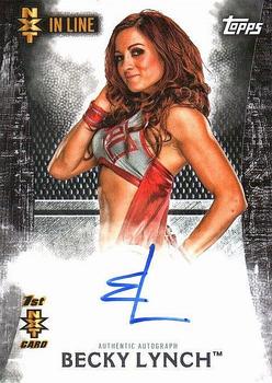 2015 Topps WWE Undisputed - NXT In Line Autographs Black #NA-BL Becky Lynch Front
