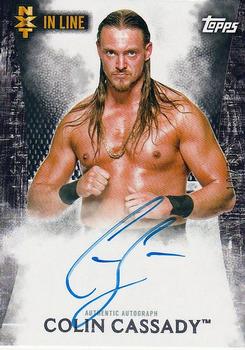 2015 Topps WWE Undisputed - NXT In Line Autographs Black #NA-CC Colin Cassady Front