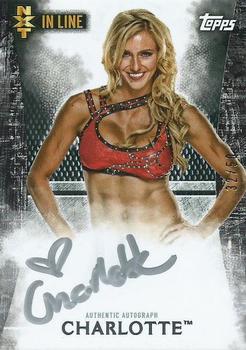 2015 Topps WWE Undisputed - NXT In Line Autographs Black #NA-CH Charlotte Front