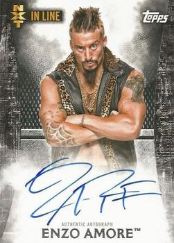 2015 Topps WWE Undisputed - NXT In Line Autographs Black #NA-EA Enzo Amore Front