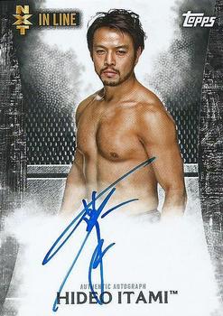 2015 Topps WWE Undisputed - NXT In Line Autographs Black #NA-HI Hideo Itami Front