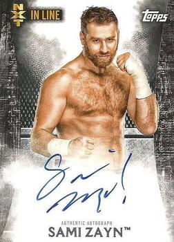 2015 Topps WWE Undisputed - NXT In Line Autographs Black #NA-SZ Sami Zayn Front