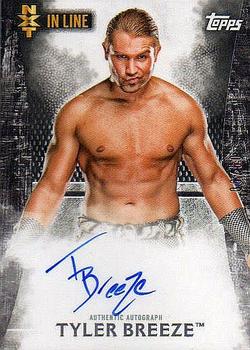 2015 Topps WWE Undisputed - NXT In Line Autographs Black #NA-TB Tyler Breeze Front