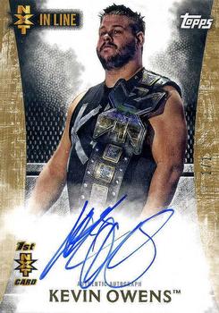 2015 Topps WWE Undisputed - NXT In Line Autographs Gold #NA-KO Kevin Owens Front