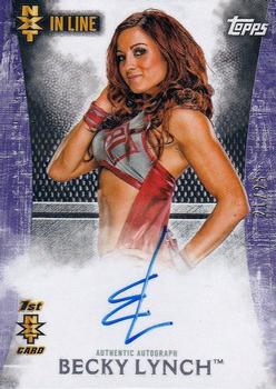 2015 Topps WWE Undisputed - NXT In Line Autographs Purple #NA-BL Becky Lynch Front