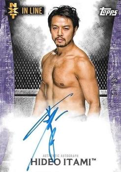 2015 Topps WWE Undisputed - NXT In Line Autographs Purple #NA-HI Hideo Itami Front