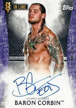 2015 Topps WWE Undisputed - NXT In Line Autographs Purple #NA-BCO Baron Corbin Front