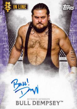 2015 Topps WWE Undisputed - NXT In Line Autographs Purple #NA-BD Bull Dempsey Front