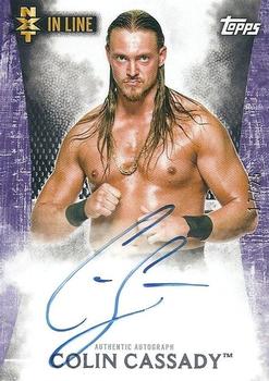 2015 Topps WWE Undisputed - NXT In Line Autographs Purple #NA-CC Colin Cassady Front