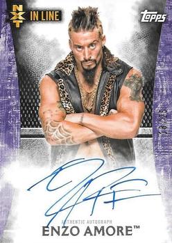 2015 Topps WWE Undisputed - NXT In Line Autographs Purple #NA-EA Enzo Amore Front