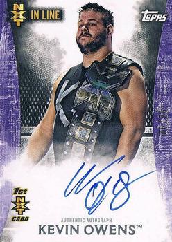 2015 Topps WWE Undisputed - NXT In Line Autographs Purple #NA-KO Kevin Owens Front