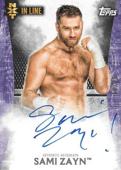 2015 Topps WWE Undisputed - NXT In Line Autographs Purple #NA-SZ Sami Zayn Front