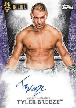 2015 Topps WWE Undisputed - NXT In Line Autographs Purple #NA-TB Tyler Breeze Front