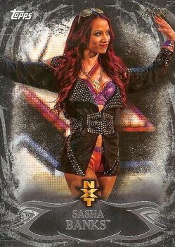 2015 Topps WWE Undisputed - NXT Prospects Black #NXT-2 Sasha Banks Front